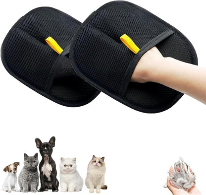 Dubbelzijdige huisdier-verzorgings-handschoen voor het borstelen van honden, katten en konijnen (1-3 stuks verkrijgbaar)
